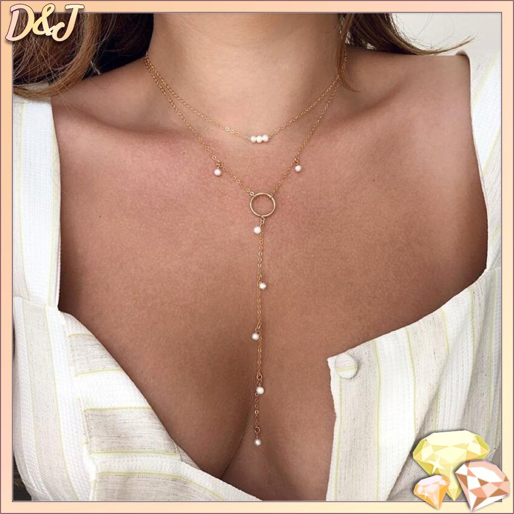 💎✨ Pearl Drop Lasso Necklace